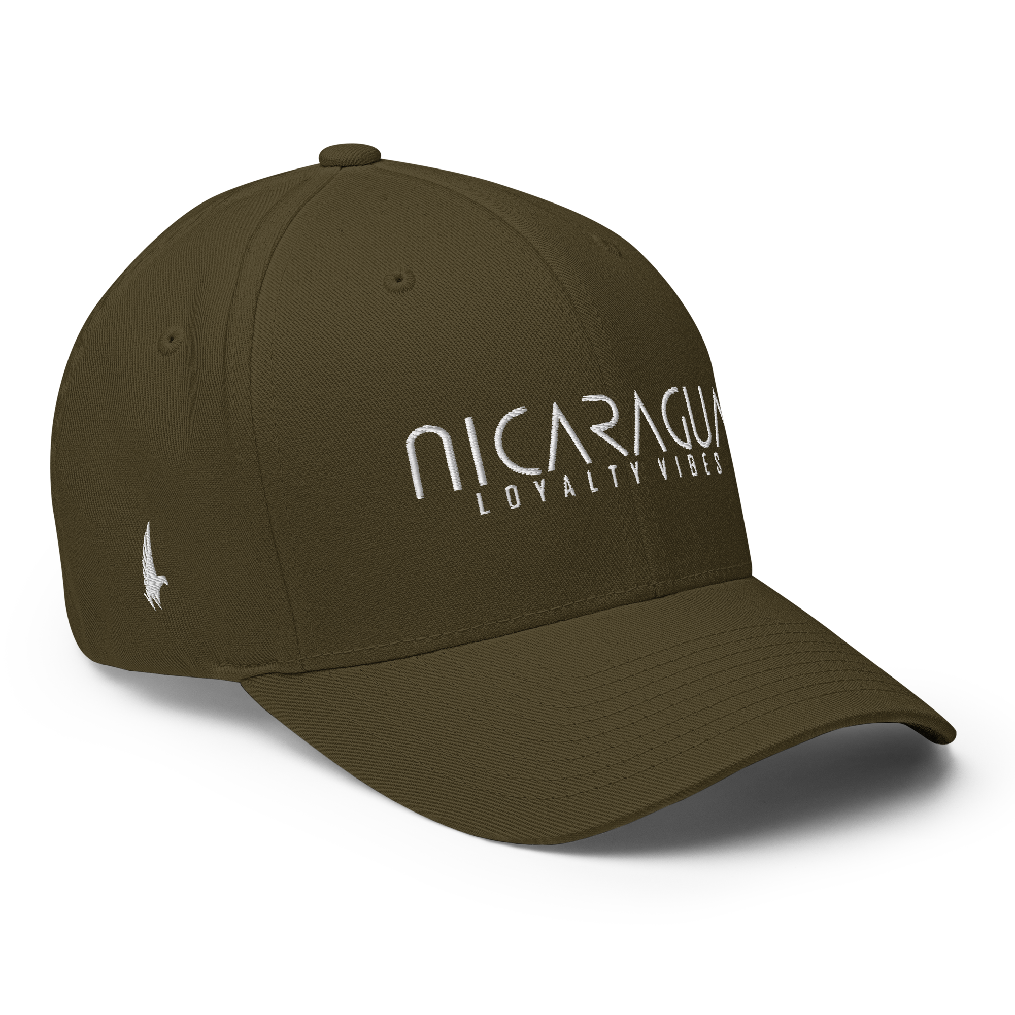 Classic Nicaragua Fitted Hat - Military Green / S/M