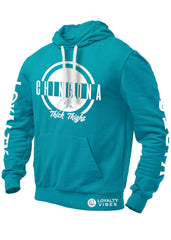 Chingona Con Thick Thighs Hoodie Urban Blue - Loyalty Vibes