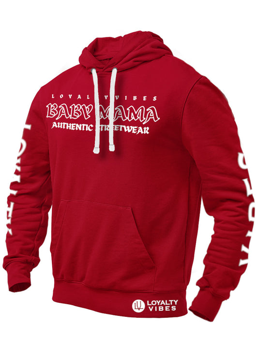 Loyalty Vibes Baby Mama Hoodie Maroon Women's - Loyalty Vibes