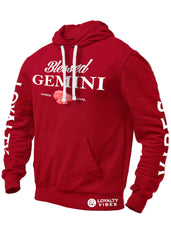 Blessed Gemini Hoodie Maroon - Loyalty Vibes