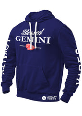 Blessed Gemini Hoodie Navy Blue - Loyalty Vibes