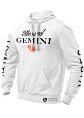 Loyalty Vibes Blessed Gemini Hoodie White - Loyalty Vibes