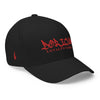 Boricua Fitted Hat Black Red - Loyalty Vibes