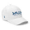 Boricua Fitted Hat White Blue - Loyalty Vibes