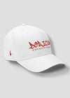 Boricua Fitted Hat White Red - Loyalty Vibes