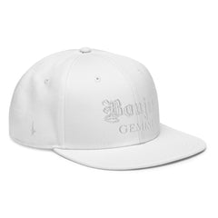 Boujee Gemini Snapback Hat White - Loyalty Vibes