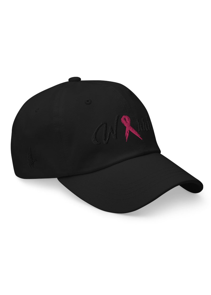 Loyalty Vibes Breast Cancer Warrior Dad Hat Black Out OS - Loyalty Vibes