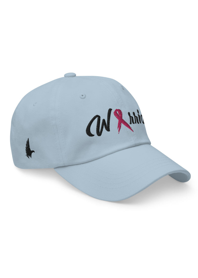 Loyalty Vibes Breast Cancer Warrior Dad Hat Sky Blue Black OS - Loyalty Vibes
