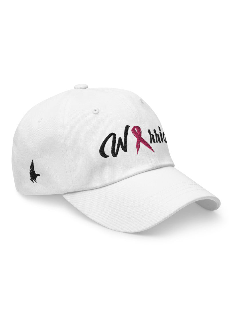Loyalty Vibes Breast Cancer Warrior Dad Hat White Black OS - Loyalty Vibes