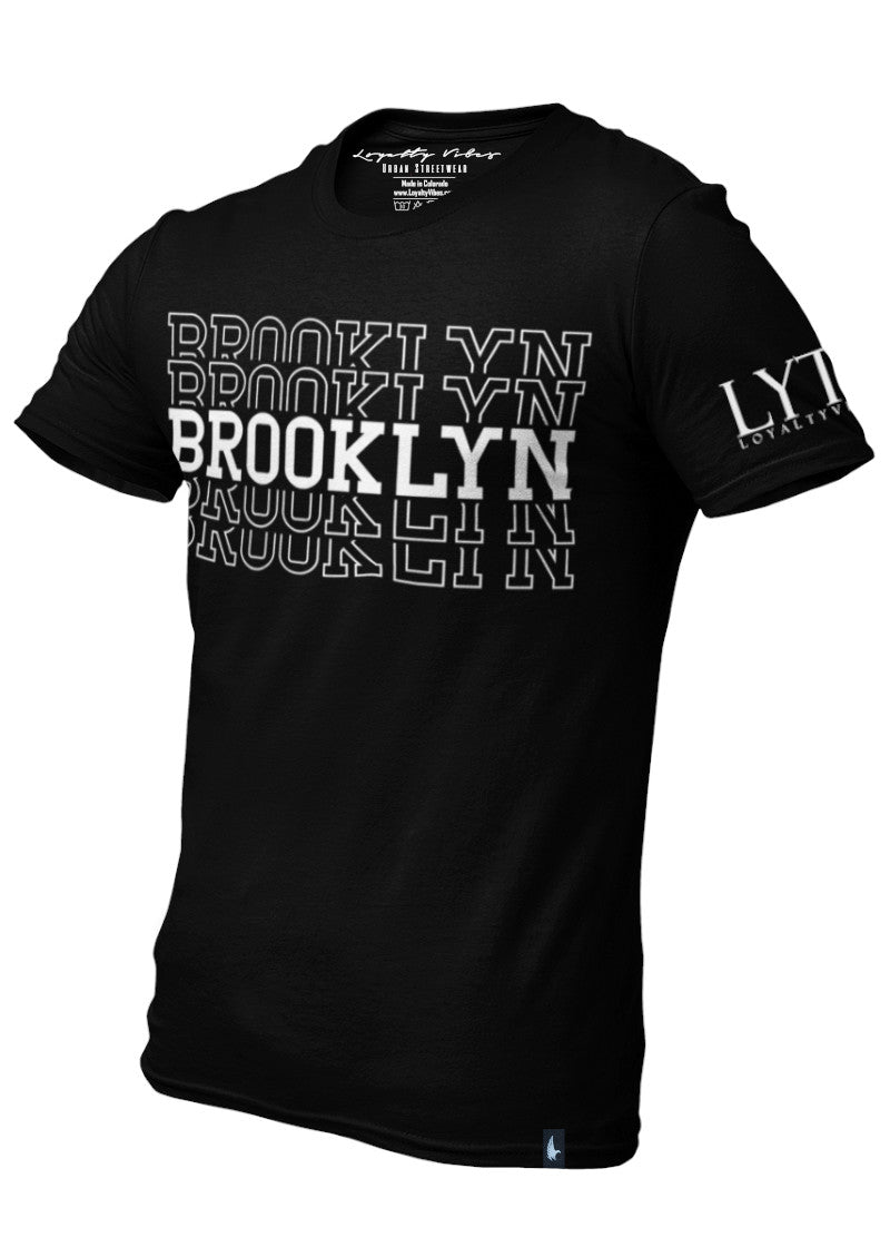 Loyalty Vibes Brooklyn Central T-Shirt Black White Men's - Loyalty Vibes