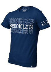 Loyalty Vibes Brooklyn Central T-Shirt Navy Blue White Men's - Loyalty Vibes