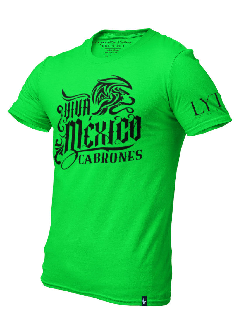 Cabrones T-Shirt Green Black - Loyalty Vibes