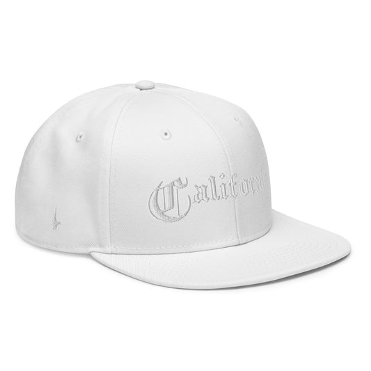 California Snapback Hat White White OS - Loyalty Vibes