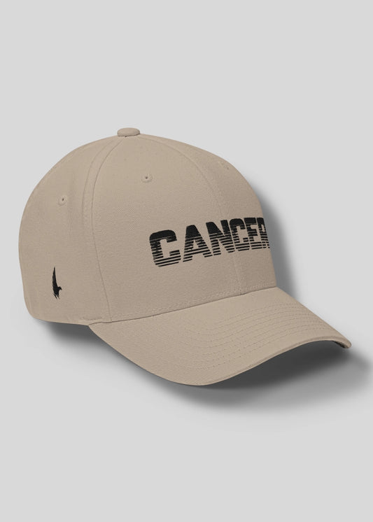 Cancer Fitted Hat Sandstone Black - Loyalty Vibes