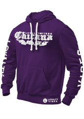 Chicana Boss Hoodie Purple - Loyalty Vibes