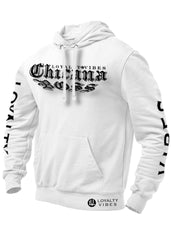 Chicana Boss Hoodie White - Loyalty Vibes