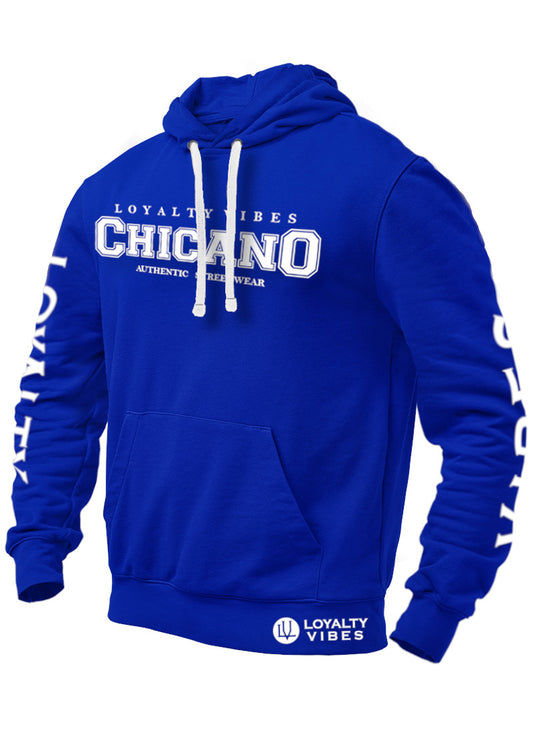 Chicano Hoodie Blue - Loyalty Vibes