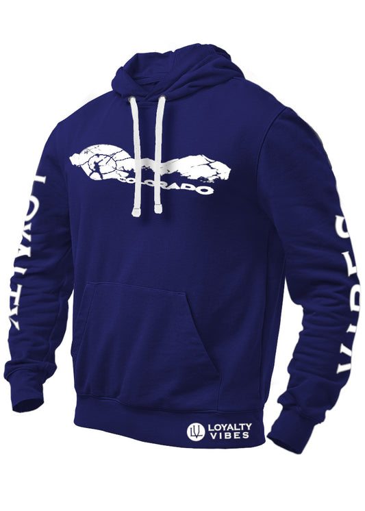 Loyalty Vibes Classic Adventures Of Colorado Hoodie Navy Blue - Loyalty Vibes