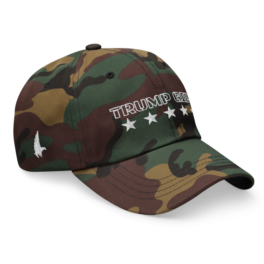 Loyalty Vibes Classic American Trump Girl Dad Hat Camo Green OS - Loyalty Vibes