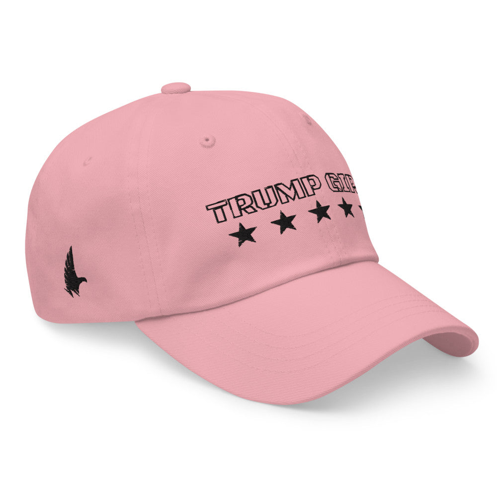 Loyalty Vibes Classic American Trump Girl Dad Hat Pink Black OS - Loyalty Vibes