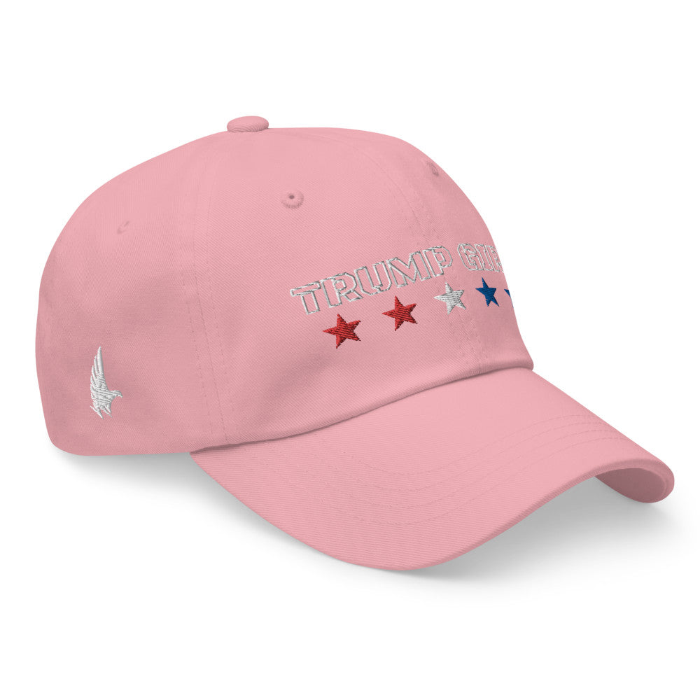 Loyalty Vibes Classic American Trump Girl Dad Hat Pink US Flag OS - Loyalty Vibes
