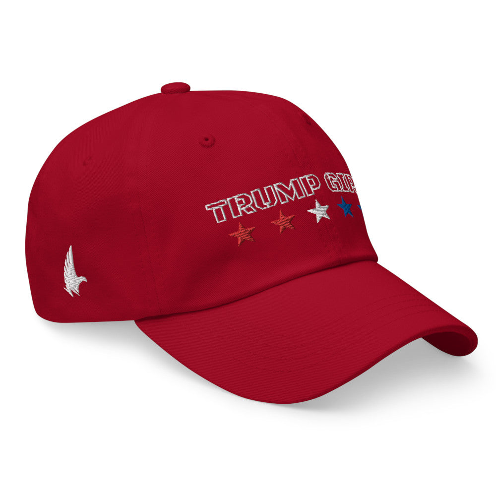 Loyalty Vibes Classic American Trump Girl Dad Hat Red US Flag OS - Loyalty Vibes
