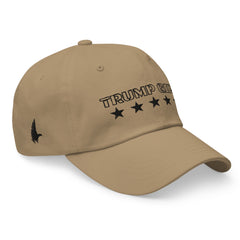 Classic American Trump Girl Dad Hat Sandstone Black OS - Loyalty Vibes