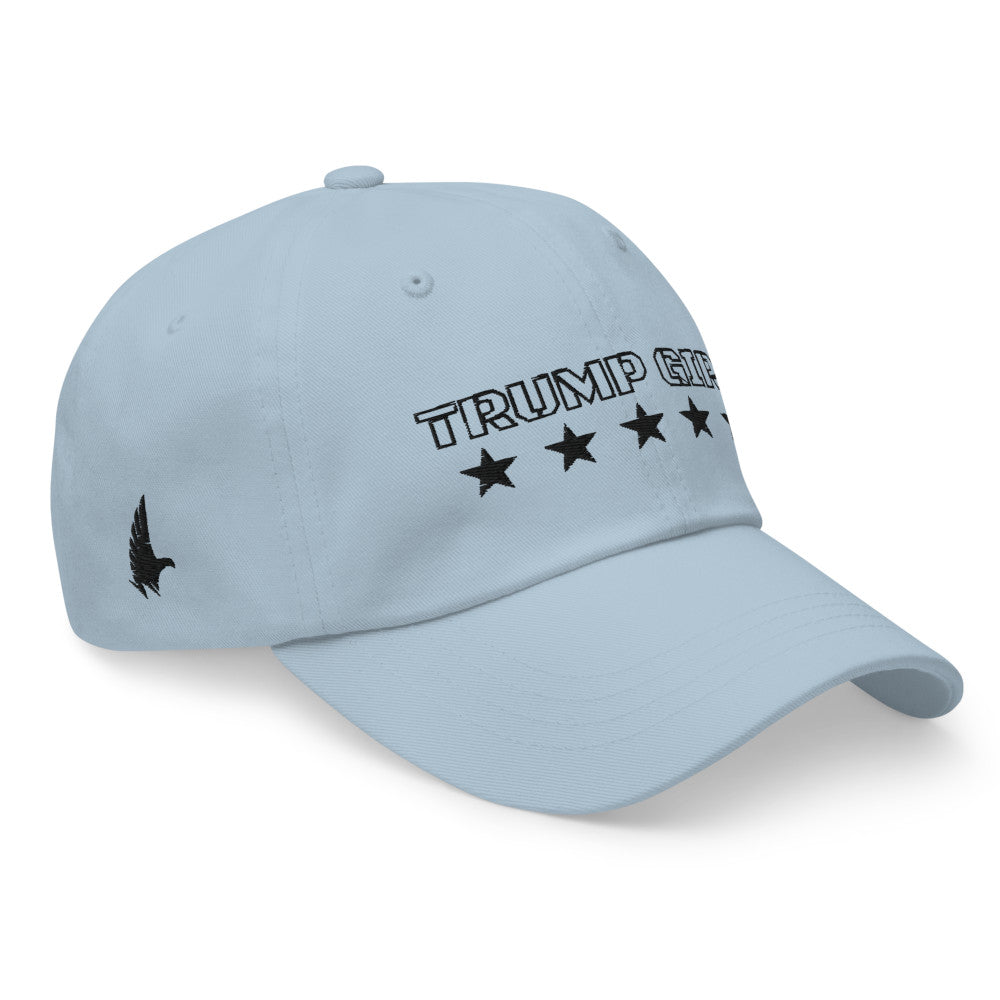 Loyalty Vibes Classic American Trump Girl Dad Hat Sky Blue Black OS - Loyalty Vibes