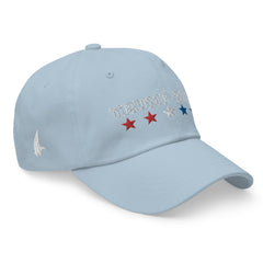 Classic American Trump Girl Dad Hat Sky Blue US Flag OS - Loyalty Vibes