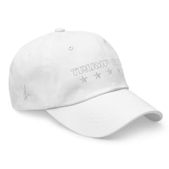 Classic American Trump Girl Dad Hat White Out OS - Loyalty Vibes