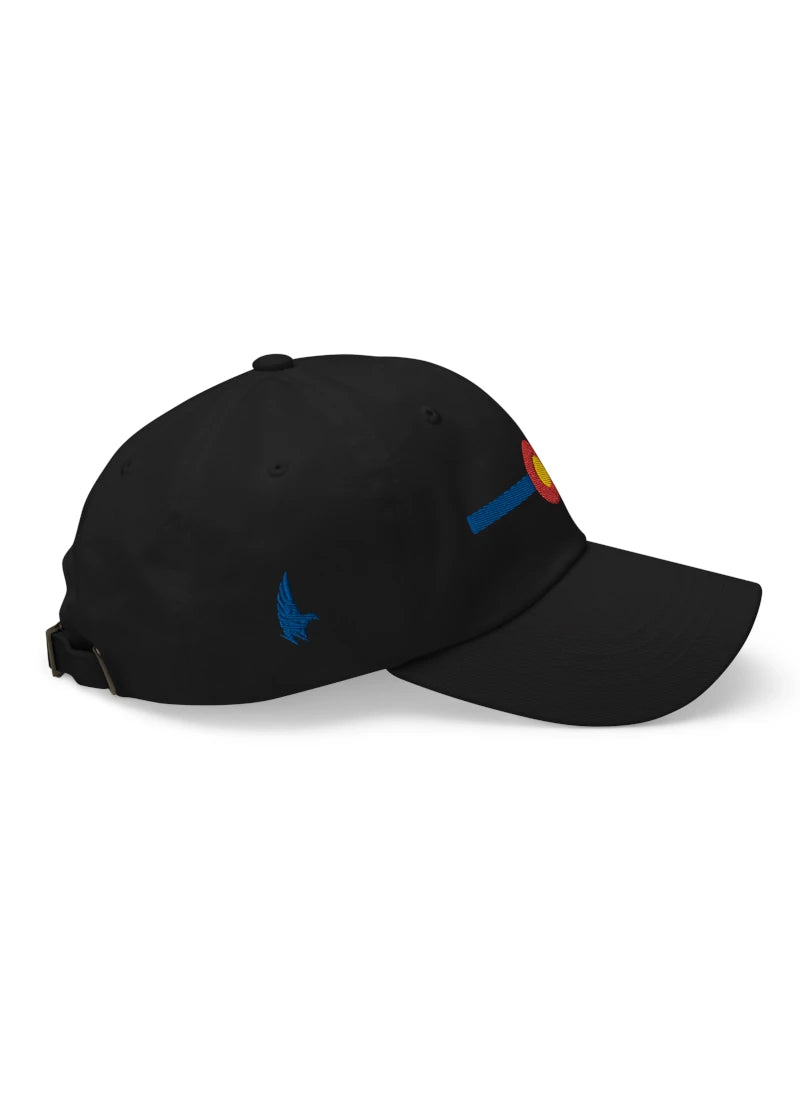 Classic Colorado Dad Hat Black/Blue Right - Loyalty Vibes