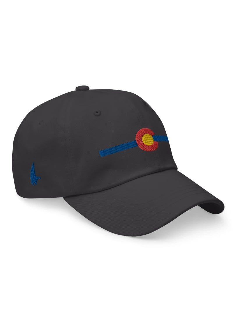 Classic Colorado Dad Hat Charcoal Grey/Blue - Loyalty Vibes