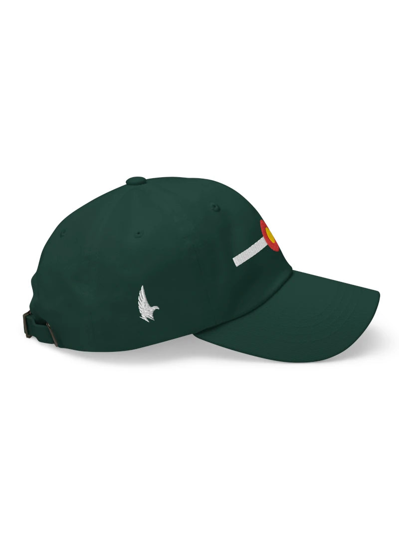 Classic Colorado Dad Hat Forest Green Right - Loyalty Vibes