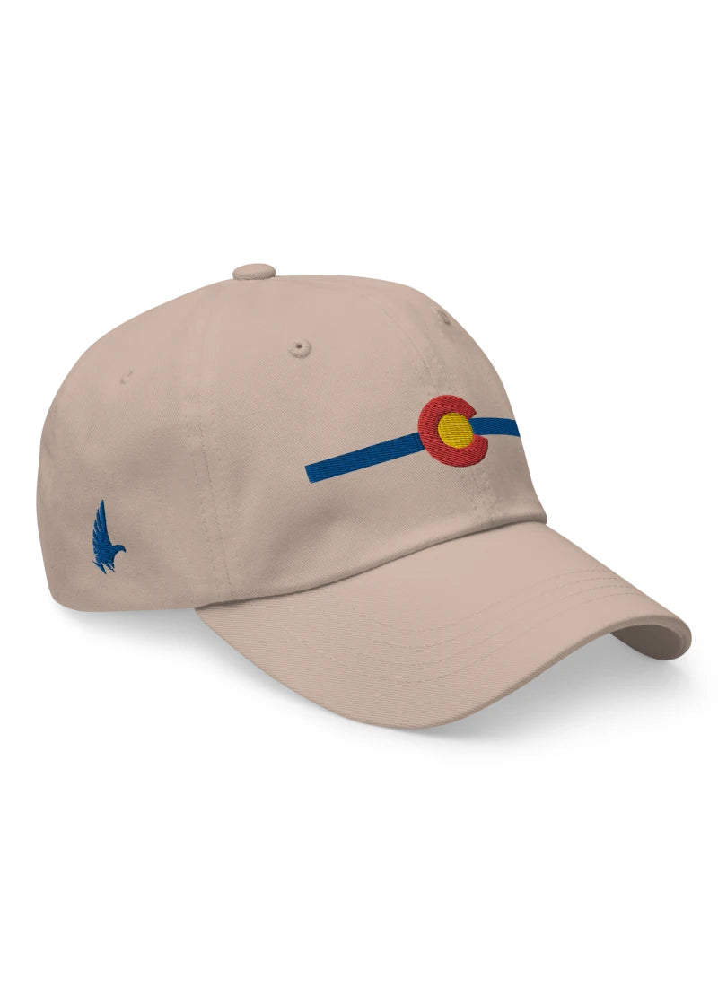 Classic Colorado Dad Hat Sandstone/Blue - Loyalty Vibes