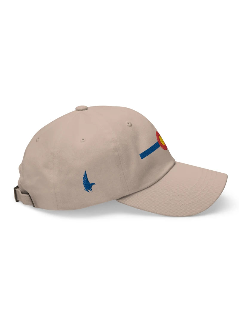 Classic Colorado Dad Hat Sandstone/Blue Right - Loyalty Vibes