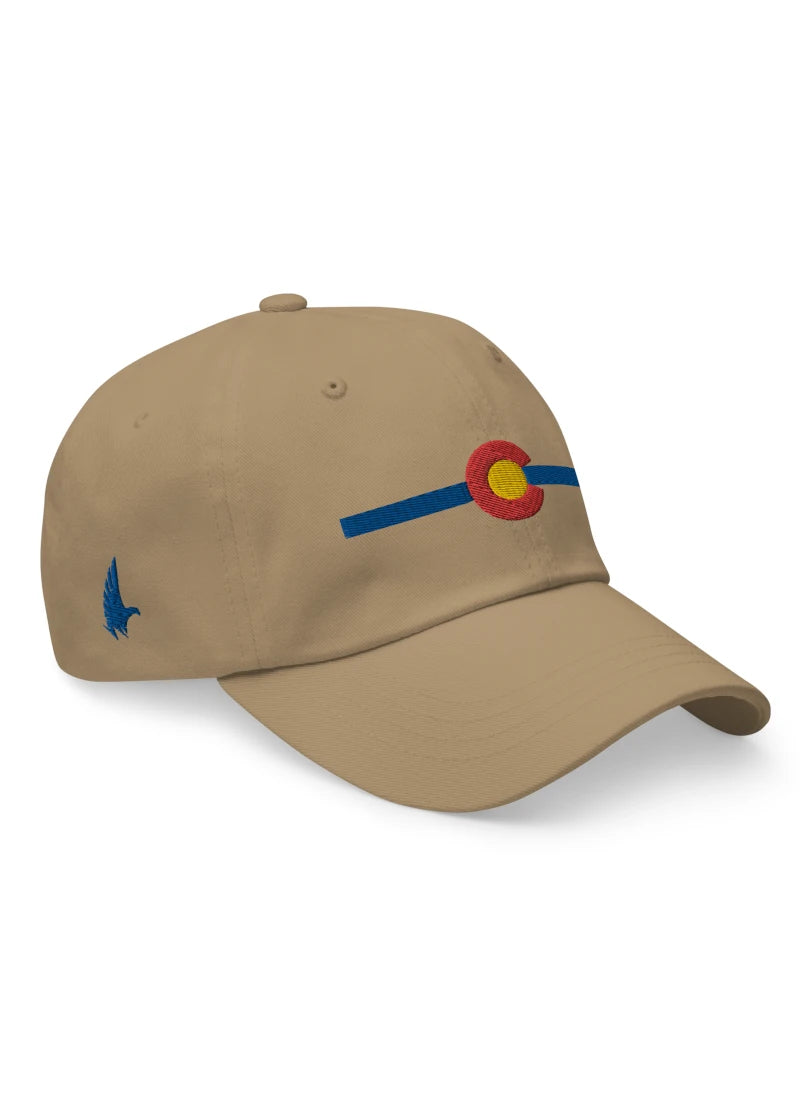 Classic Colorado Dad Hat Tan/Blue - Loyalty Vibes