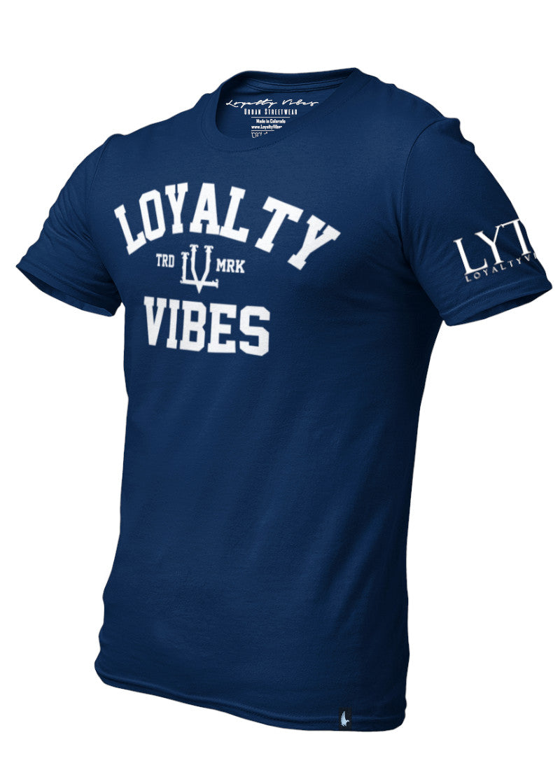 Loyalty Vibes Classic Loyalty T-Shirt Navy Blue - Loyalty Vibes
