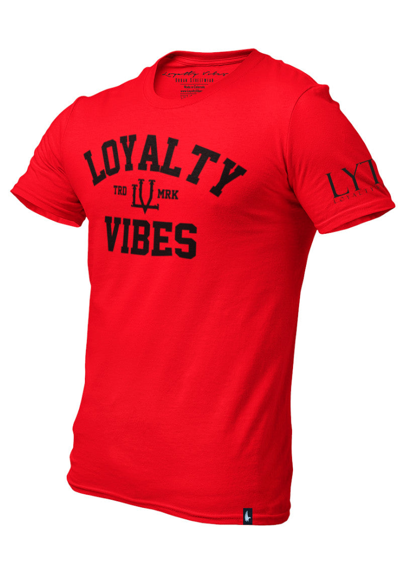 Loyalty Vibes Classic Loyalty T-Shirt Red Black - Loyalty Vibes