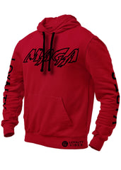 Classic Macho MAGA Hoodie 2.0 - Maroon/Black - Loyalty Vibes