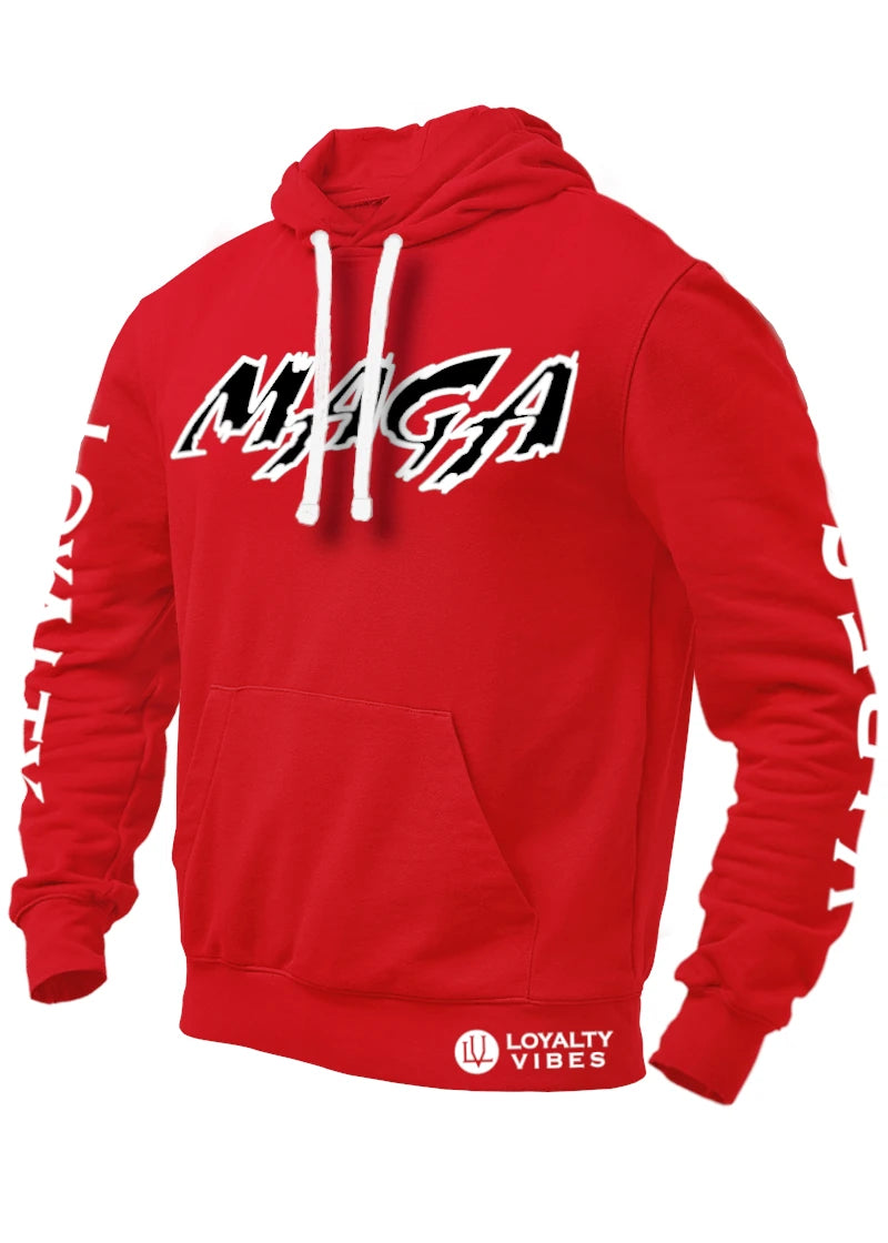 Classic Macho MAGA Hoodie 2.0 Red White Black - Loyalty Vibes