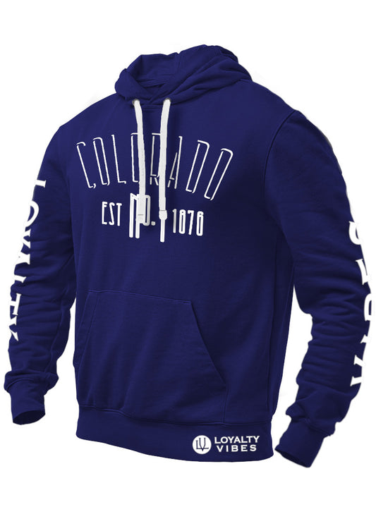 Loyalty Vibes Colorado Hoodie Navy Blue Men's - Loyalty Vibes