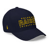 Colorado Raised Fitted Hat Navy Blue Gold - Loyalty Vibes