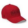 Colorado Raised Fitted Hat Red Black - Loyalty Vibes