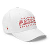 Colorado Raised Fitted Hat White Red - Loyalty Vibes