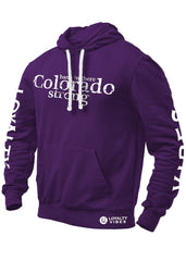Loyalty Vibes Colorado Strong Hoodie Purple Men's - Loyalty Vibes