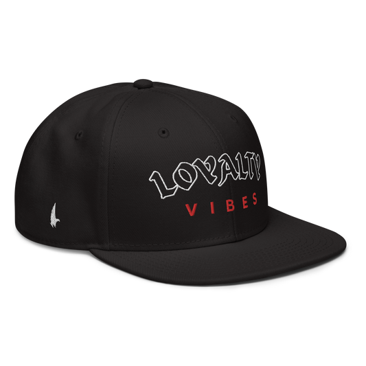 Loyalty Vibes Core Snapback Hat Black Red OS - Loyalty Vibes