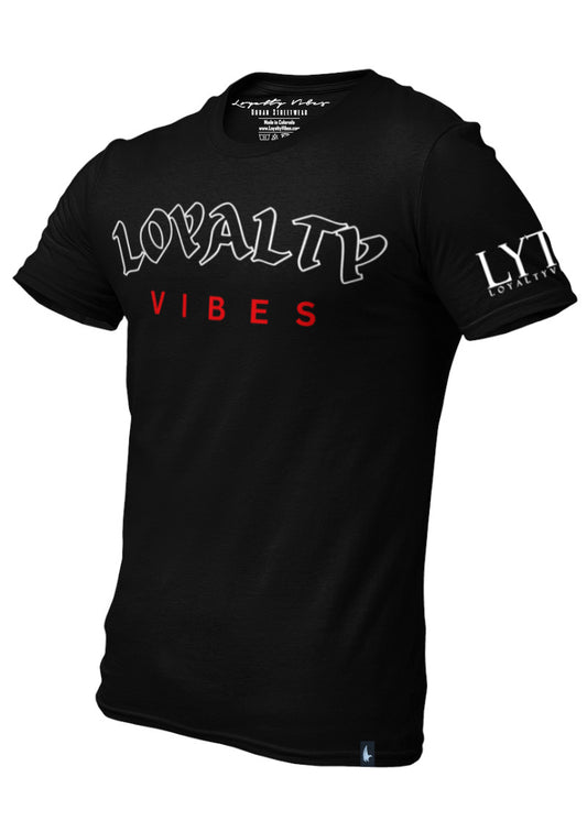 Loyalty Vibes Core T-Shirt Black Men's - Loyalty Vibes