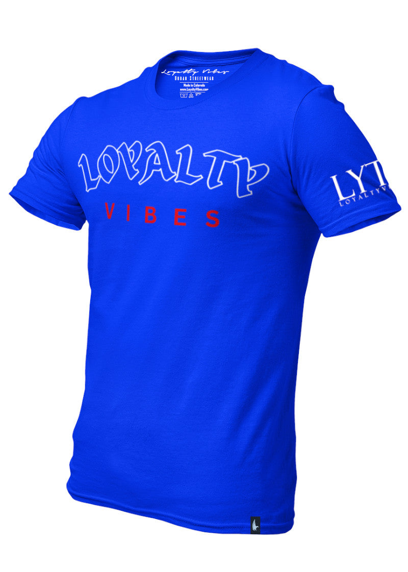 Loyalty Vibes Core T-Shirt Blue Men's - Loyalty Vibes