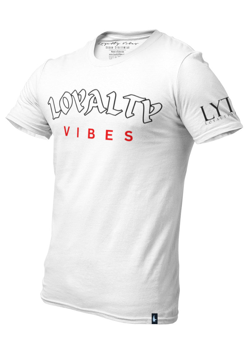 Loyalty Vibes Core T-Shirt White Men's - Loyalty Vibes
