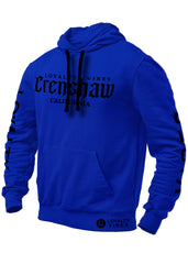 Crenshaw Hoodie Blue Black - Loyalty Vibes